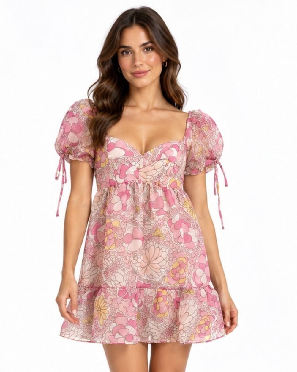 Amanda Uprichard Sicily Mini Dress in Partridge Floral Print Size Large
